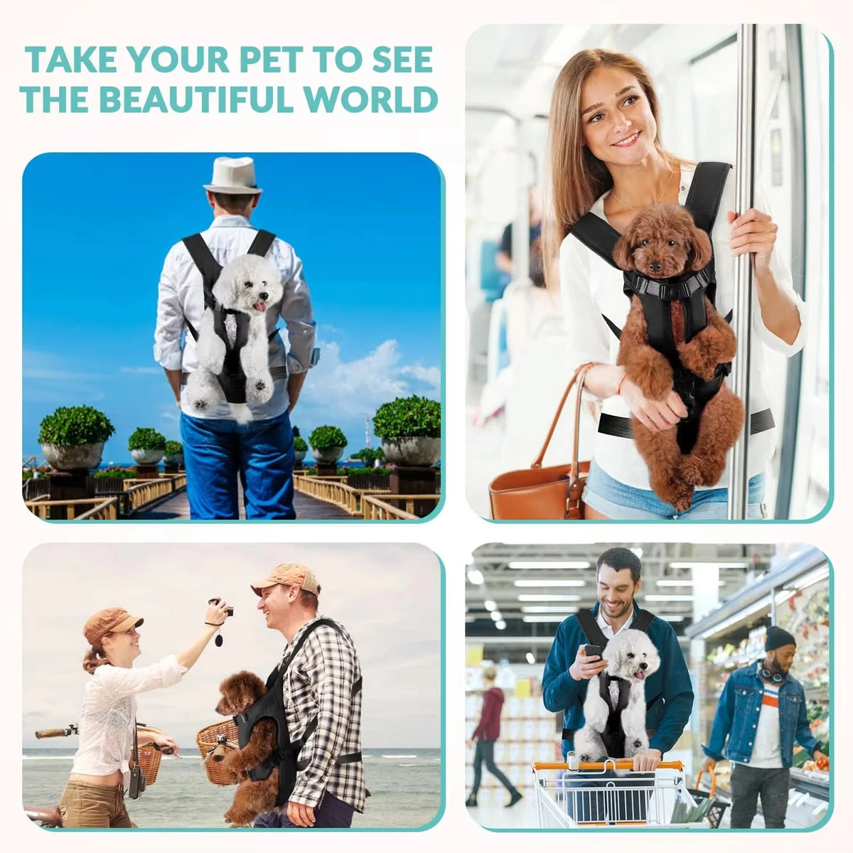 Hands-Free Front Dog Carrier Backpack