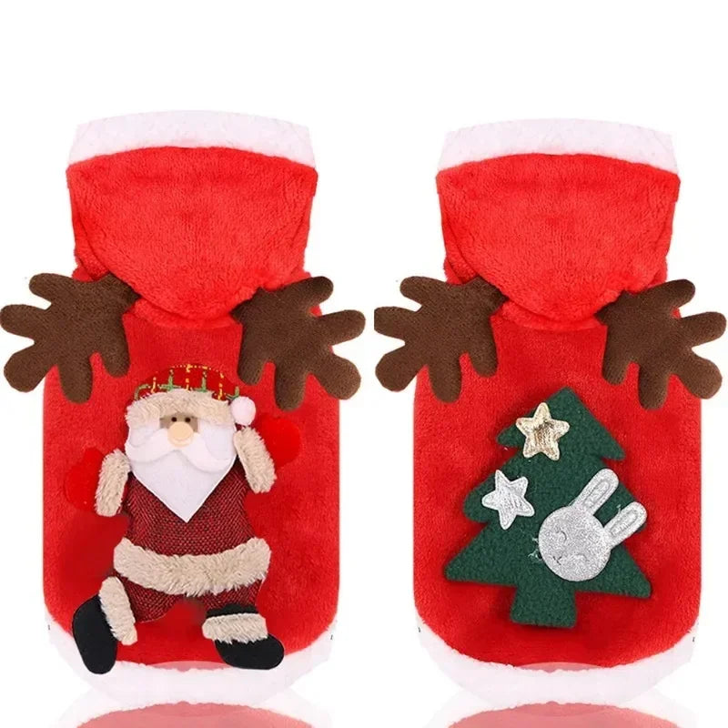 Warm Christmas Elk Hoodie for Pets
