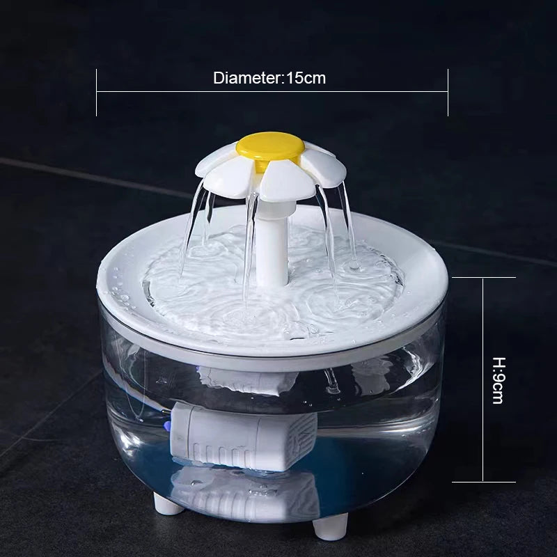 1200mL USB Electric Filtered Pet Fountain