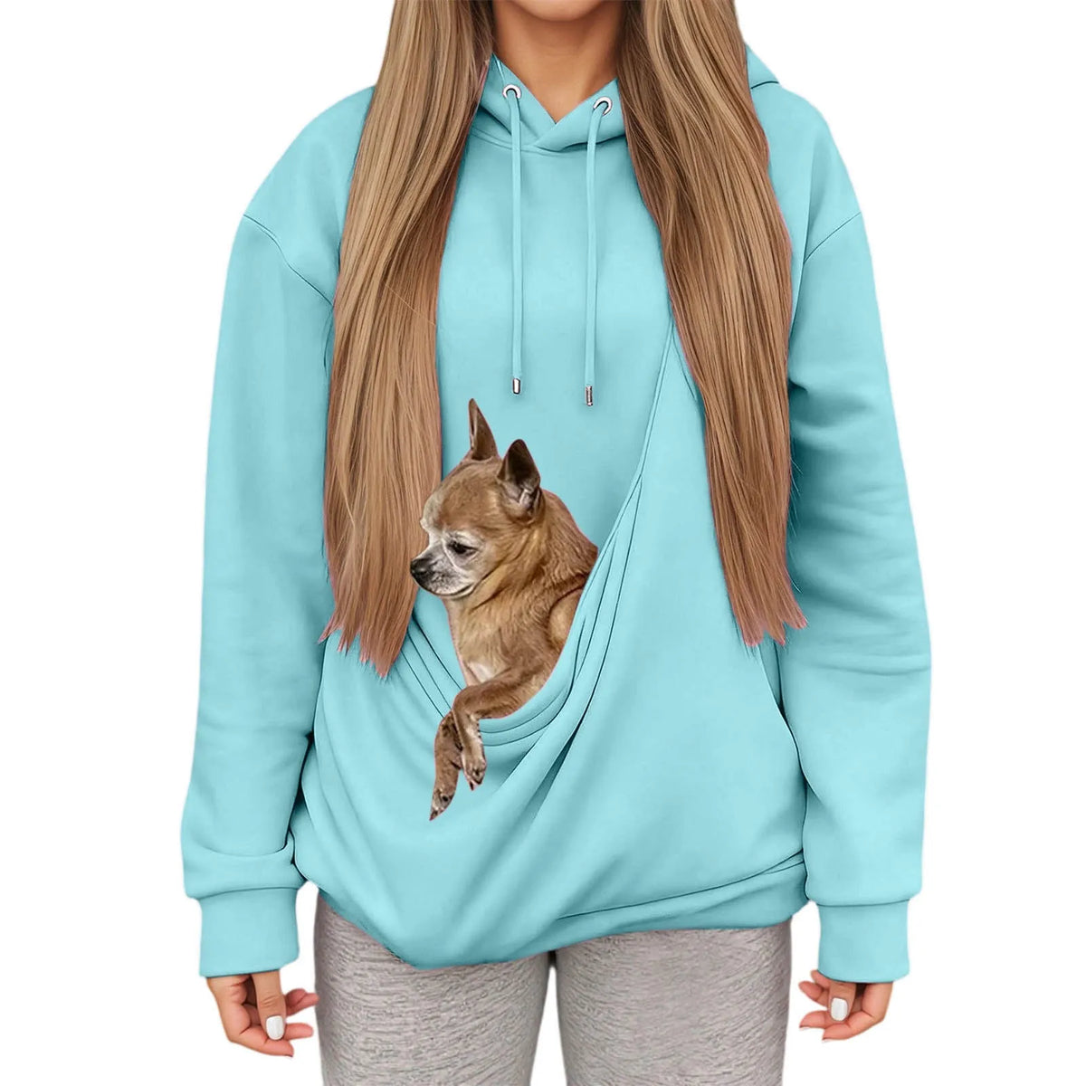 Athletic Unisex Pet Carrier Hoodie