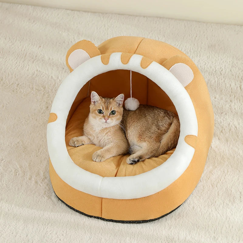 Warm Cave Cushion Cat Bed Pet House
