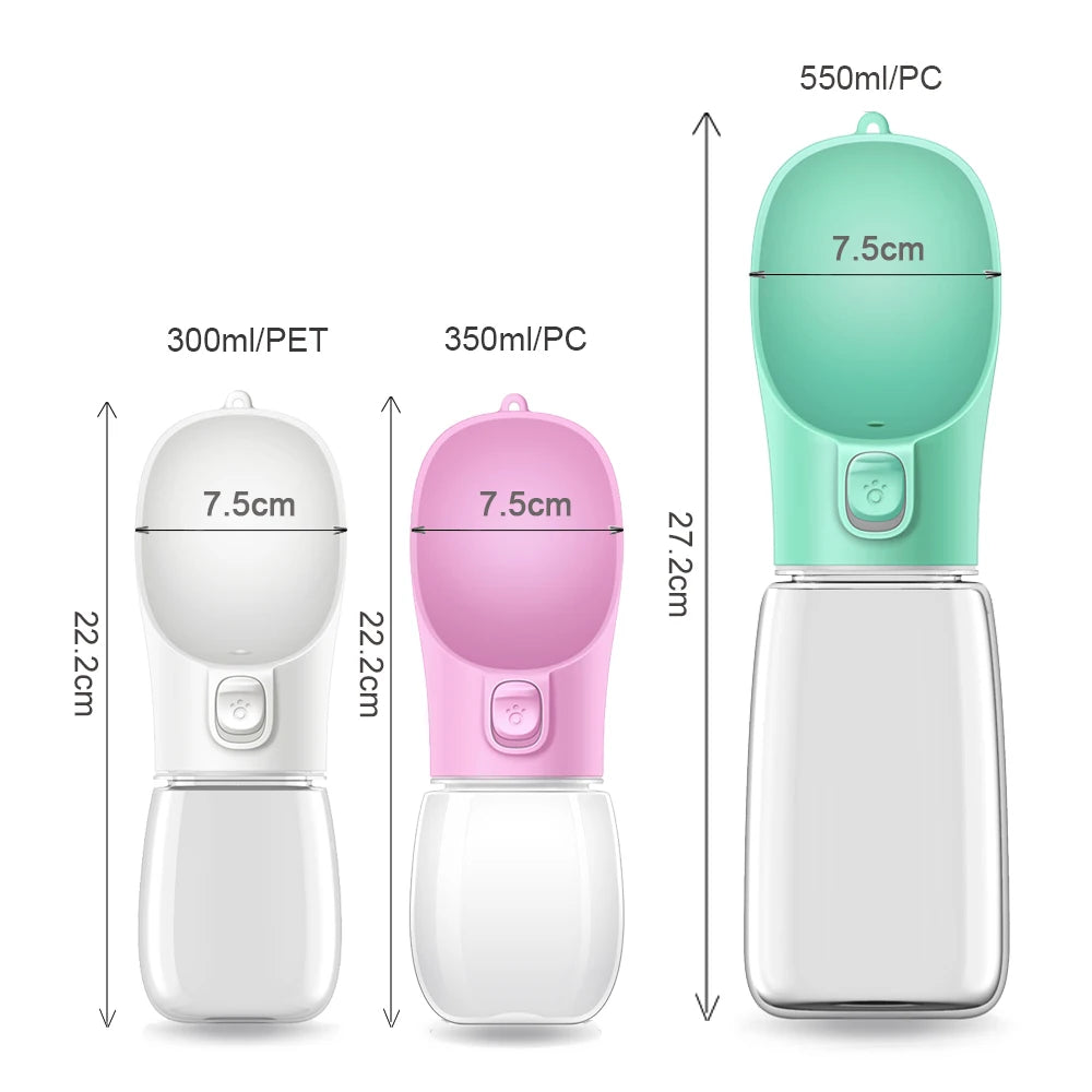 550ml Portable Outdoor Pet Water Bottle