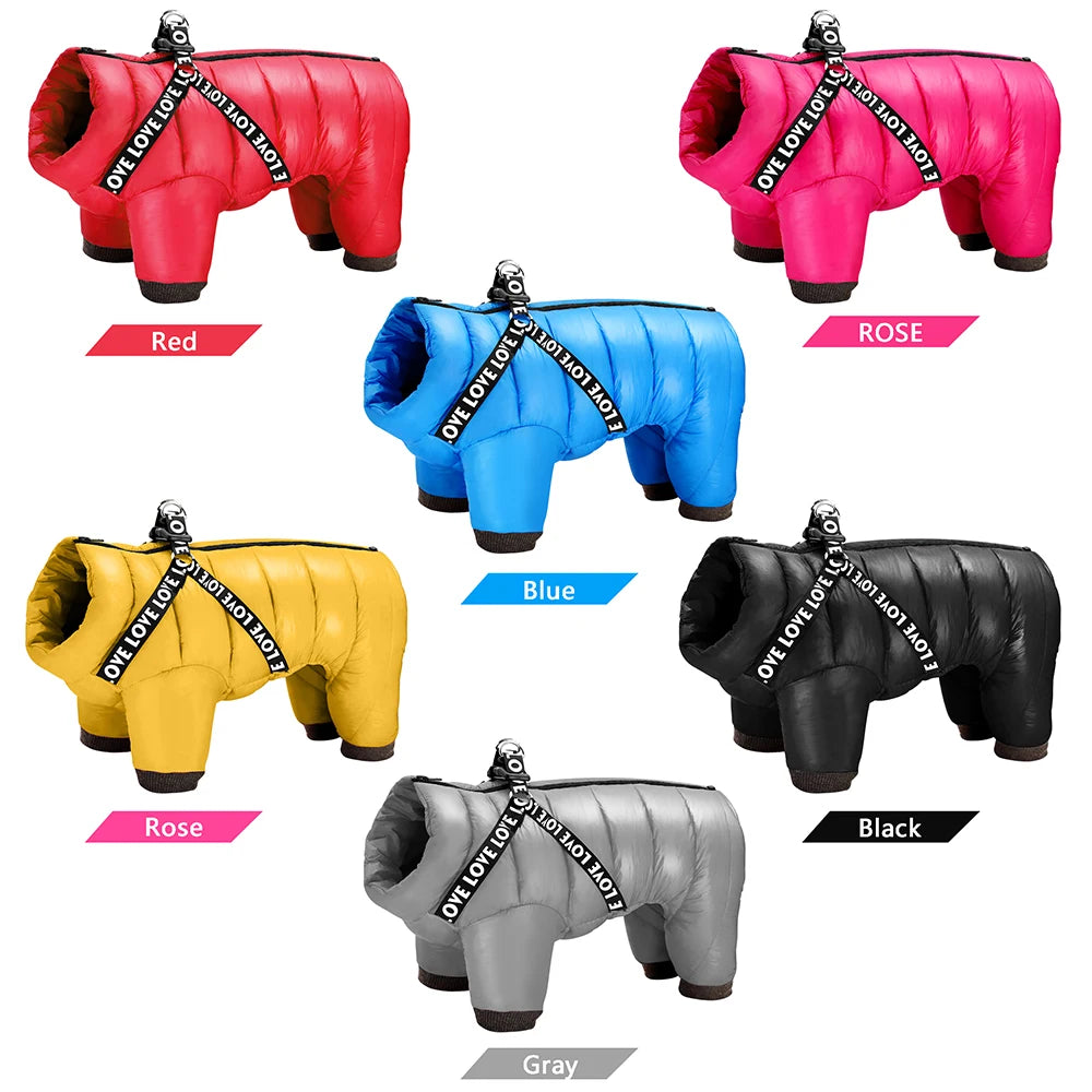 Super Warm Waterproof Jumpsuit for Dogs
