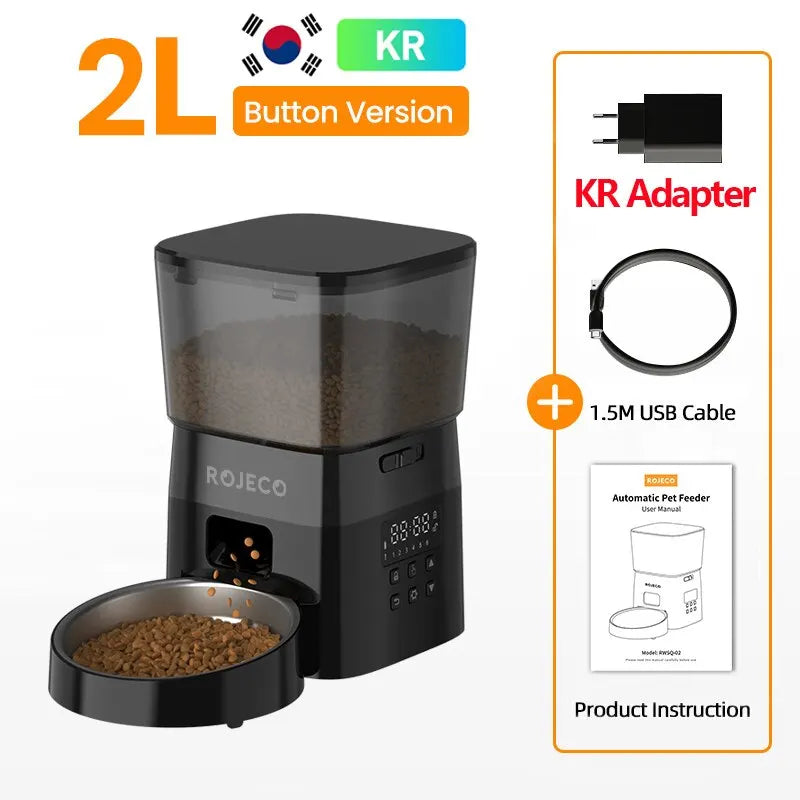ROJECO Smart Automatic Pet Food Dispenser