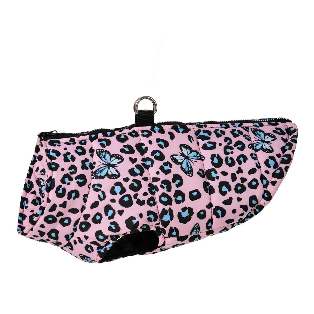 Leopard Print Warm Coat for Dogs
