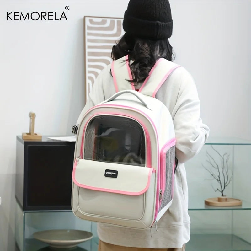 Foldable Mesh Pet Carrier Backpack