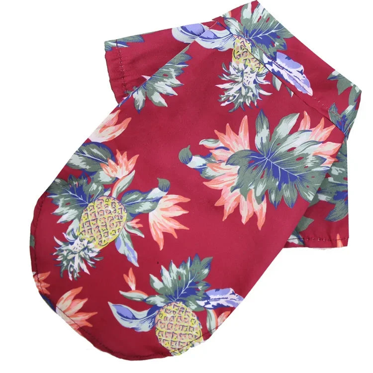 Breezy Hawaiian Print Shirt for Dogs