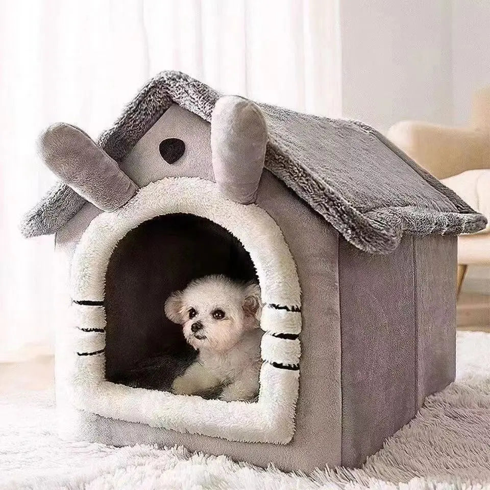 All-Season Washable House Style Pet Bed Dogs