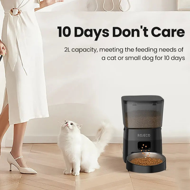 ROJECO Smart Automatic Pet Food Dispenser