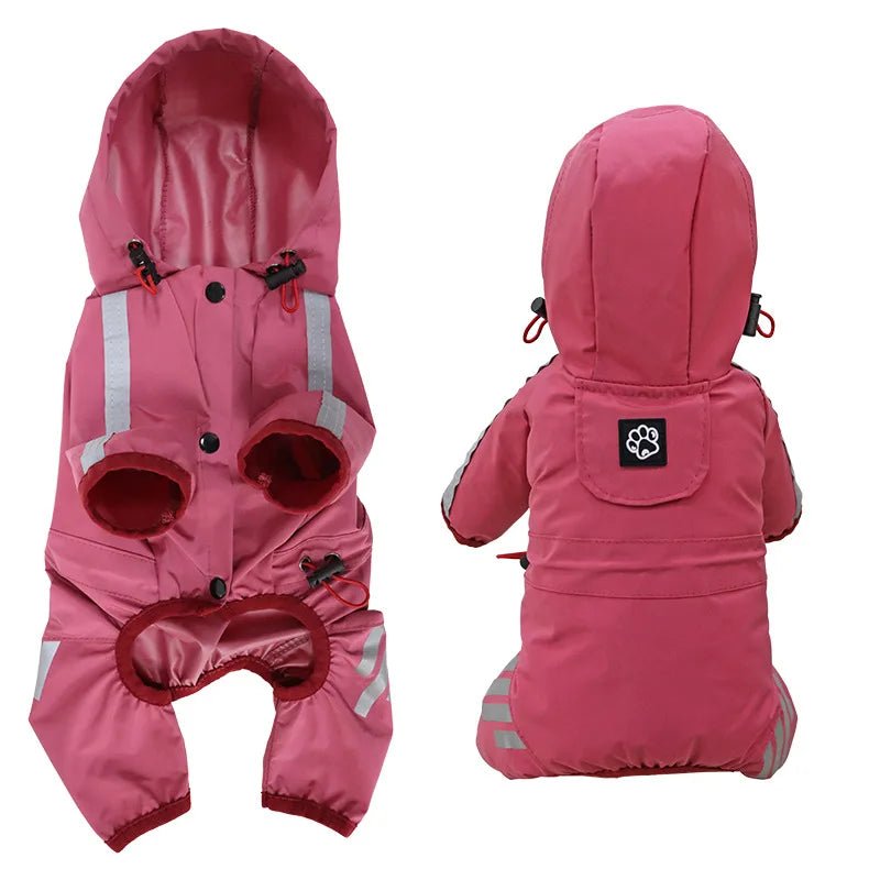 Reflective Waterproof Rain Overalls for Dogs
