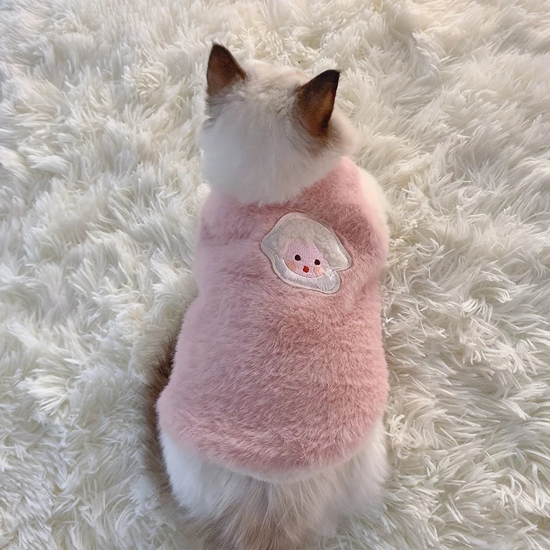 Cozy Winter Sweater Vest for Cats