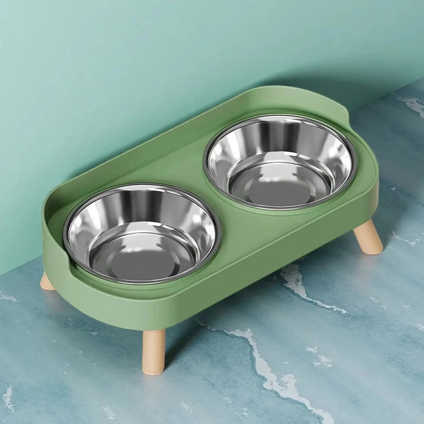 Elevated Dual Food & Water Pet Station