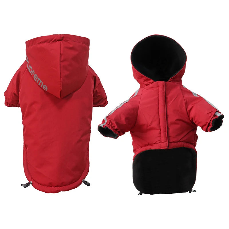 Reflective Hooded Waterproof Winter Dog Coat