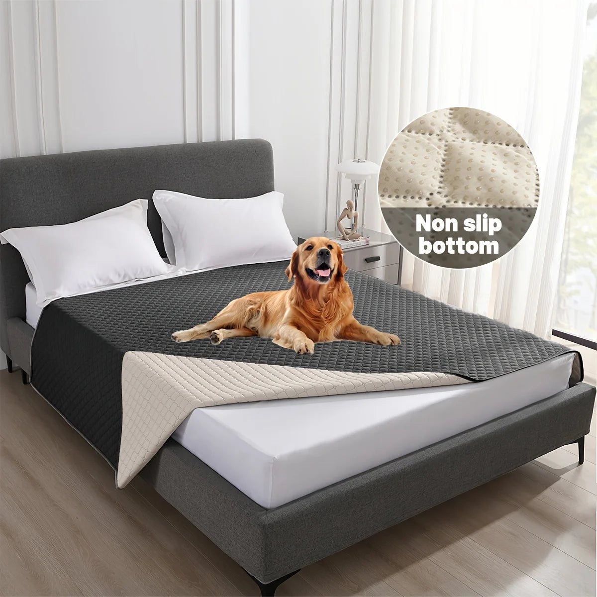 Non-Slip Waterproof Pet Bed Cover for Dogs