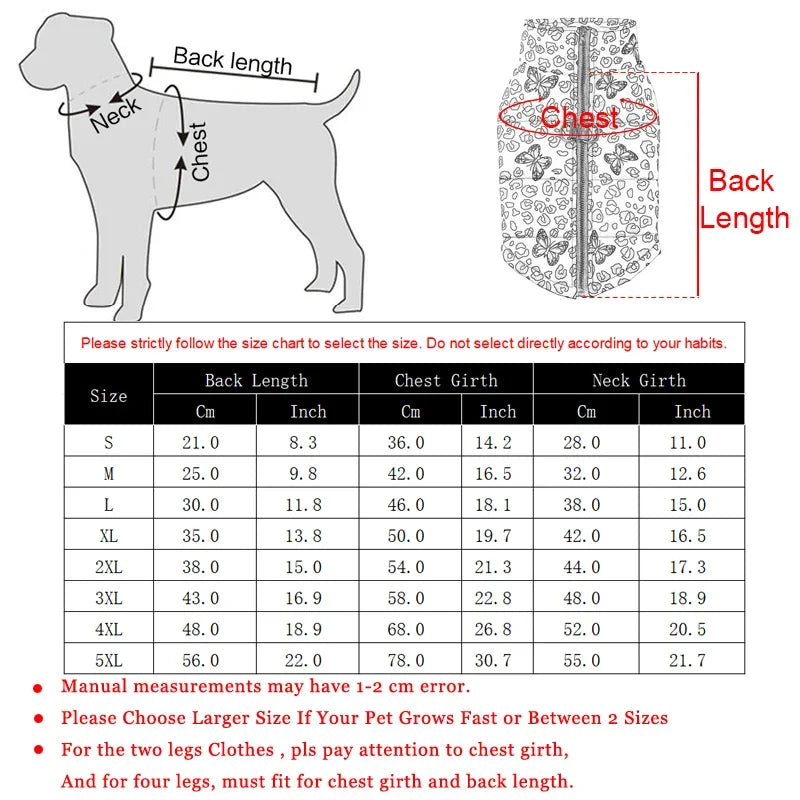 Leopard Print Warm Coat for Dogs