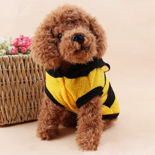 Adorable Bee Fleece Halloween Pet Hoodie