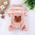 Warm Fleece Jumpsuit with Leash Ring