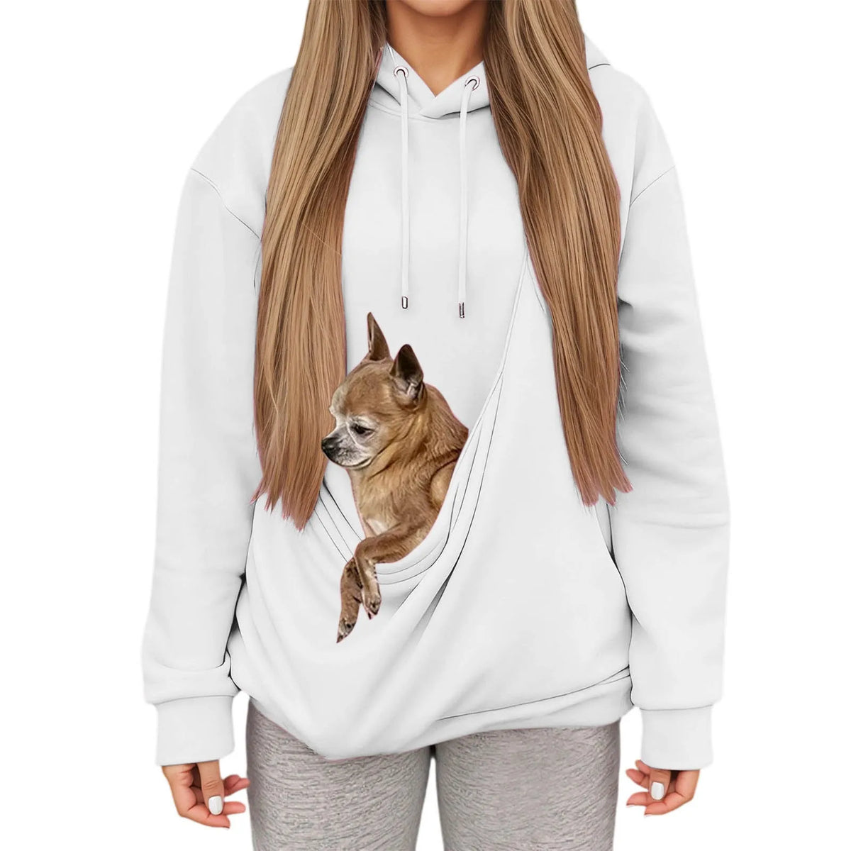 Athletic Unisex Pet Carrier Hoodie