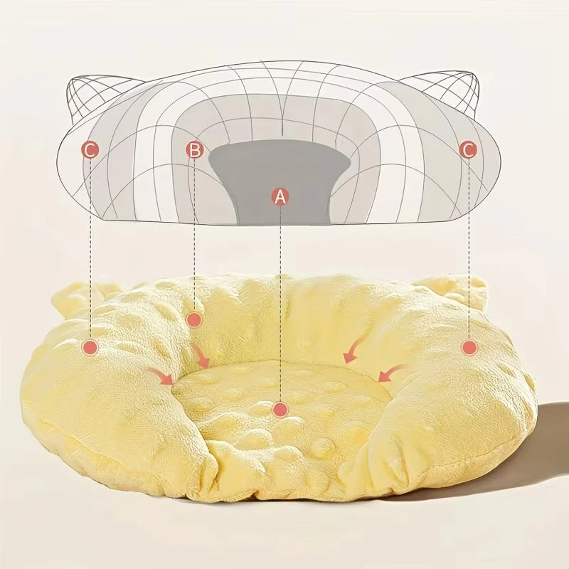 U-Shaped Cozy Sleep Pad for Small Dogs