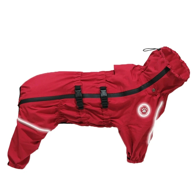 Reflective Waterproof Rain Jumpsuit for Dogs