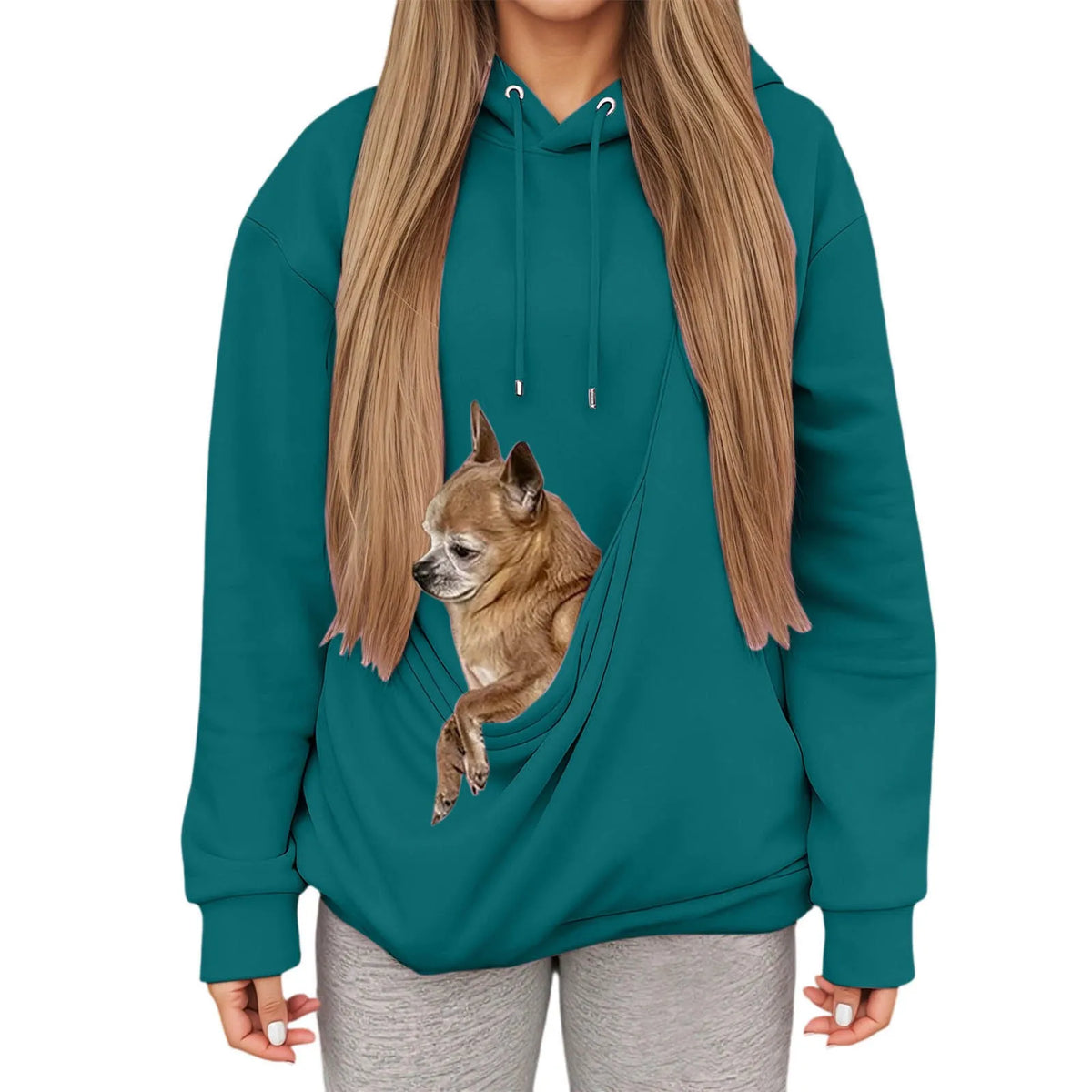 Athletic Unisex Pet Carrier Hoodie