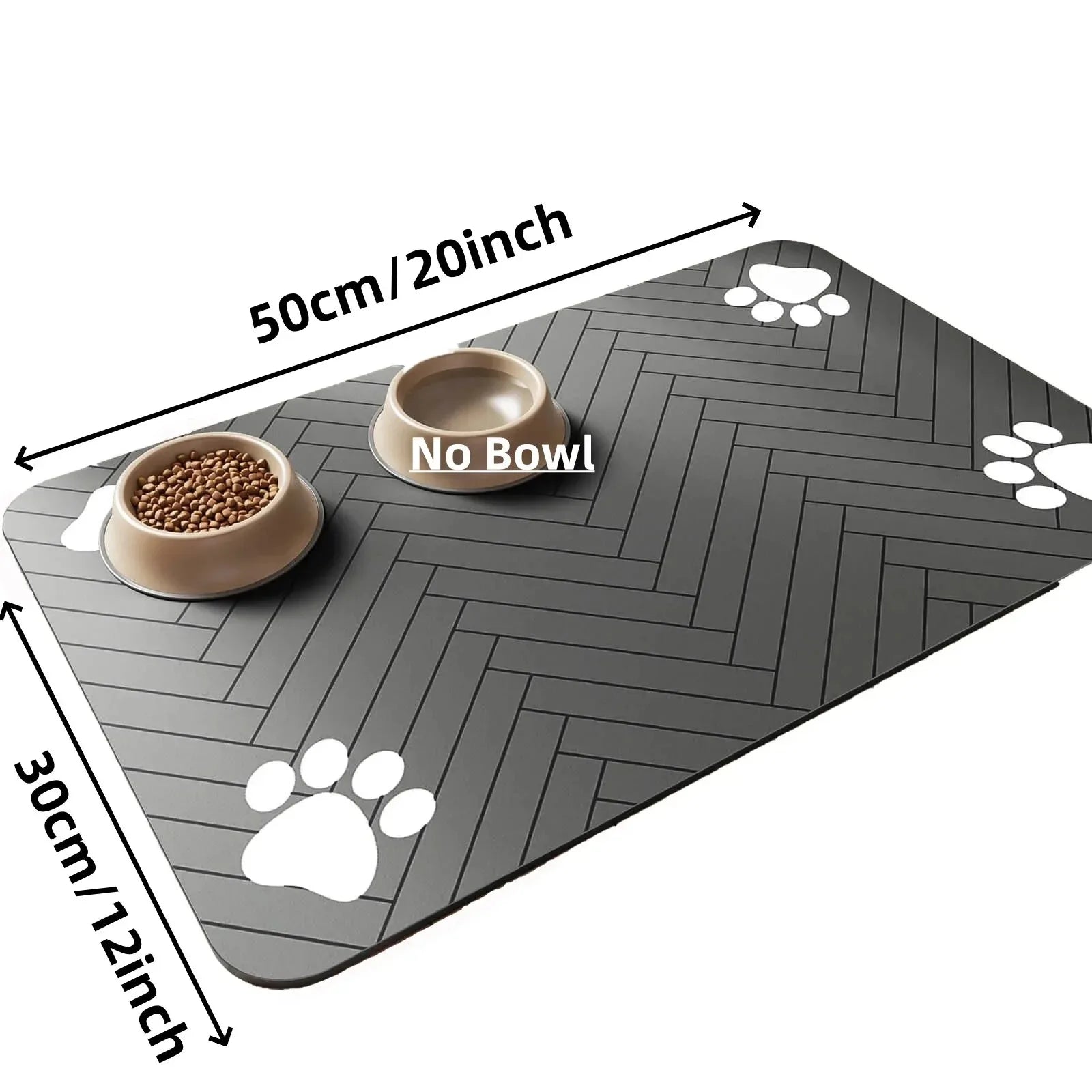 Absorbent Non-Slip Feeding Mat for Dogs and Cats