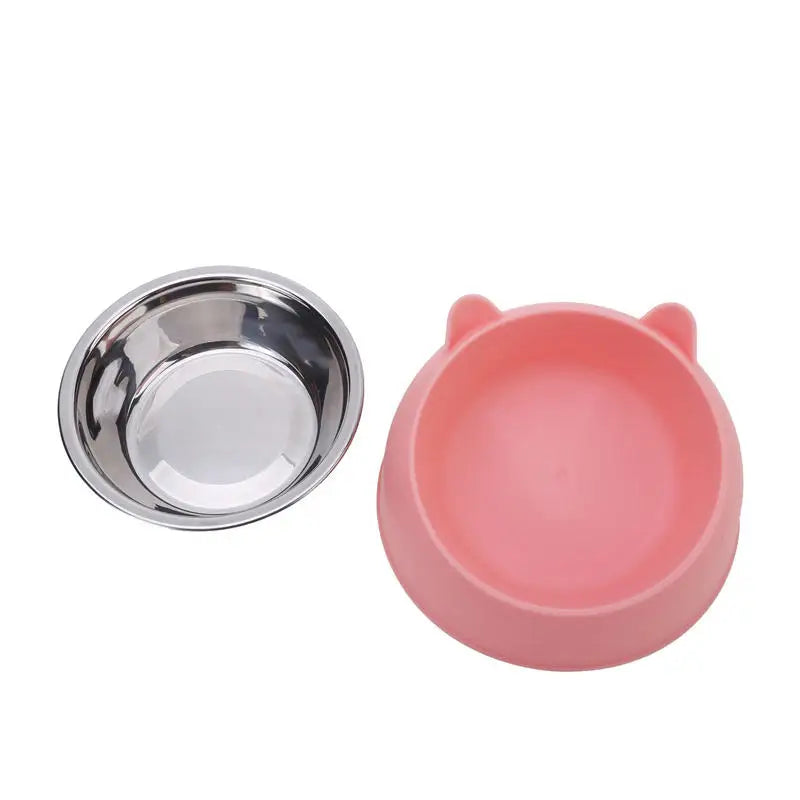 Tilted Stainless Steel Cat & Dog Bowls