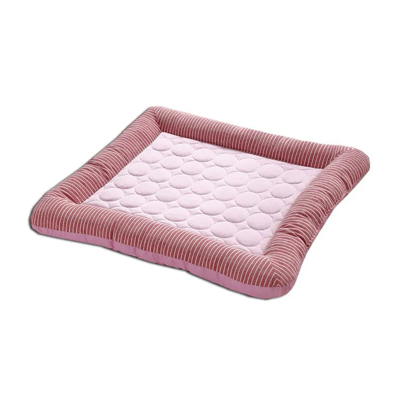 Cooling Ice Silk Pad Bed Dogs Cats