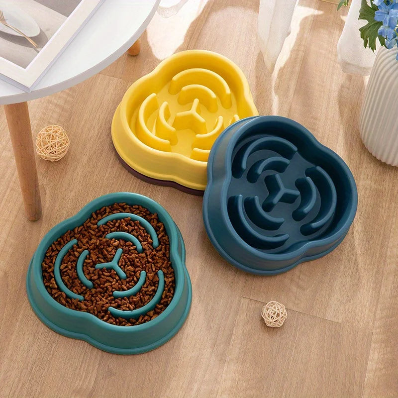 Anti-Choke Slow Feeder Pet Food Bowl