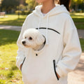 Handmade Emerald Bouclé Pet Carrier Hoodie