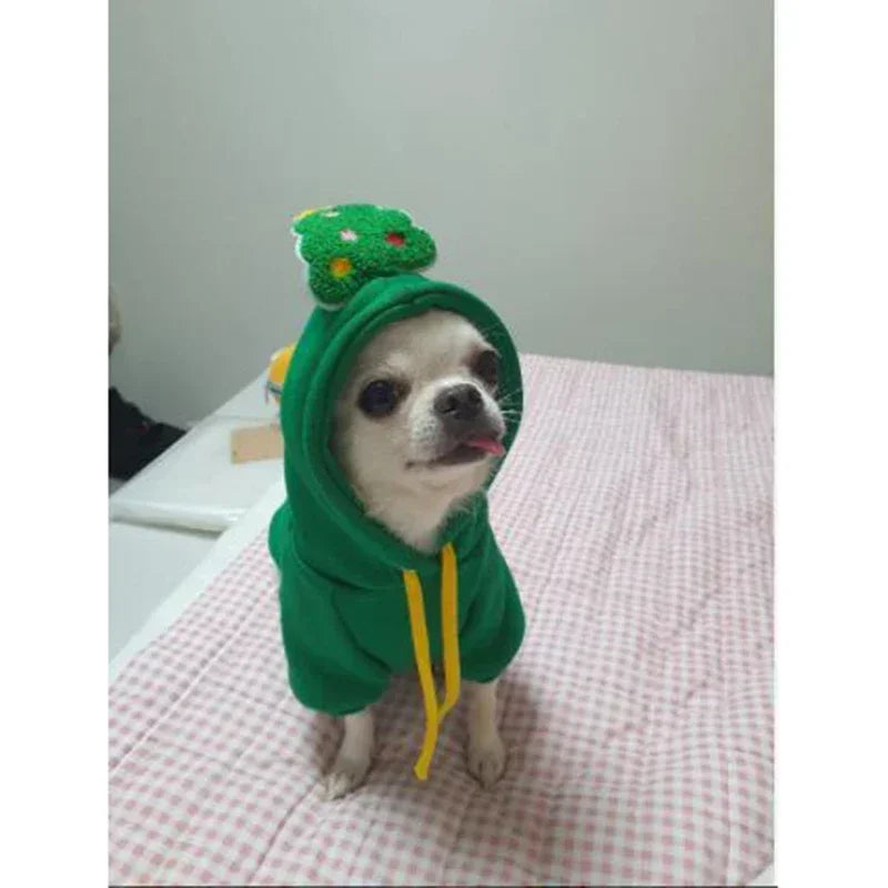 Warm Christmas Elk Hoodie for Pets