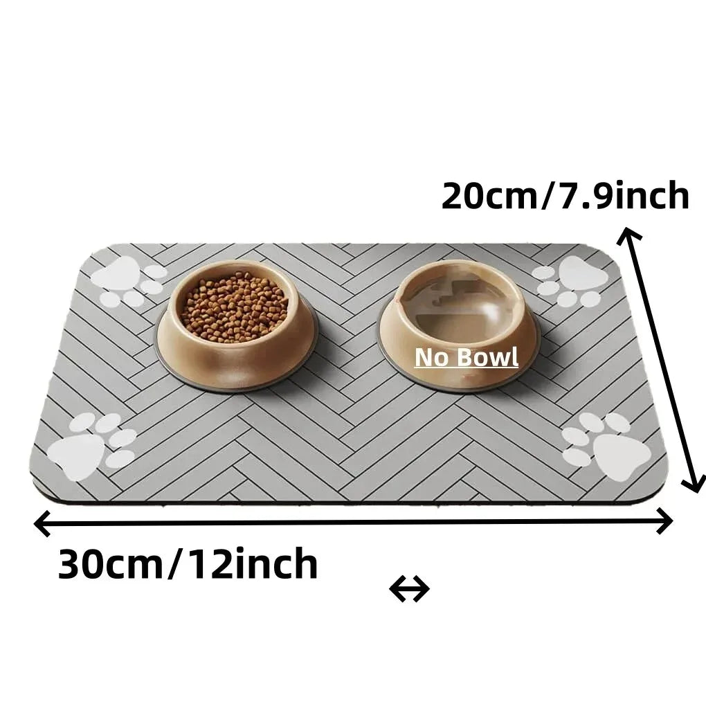 Absorbent Non-Slip Feeding Mat for Dogs and Cats
