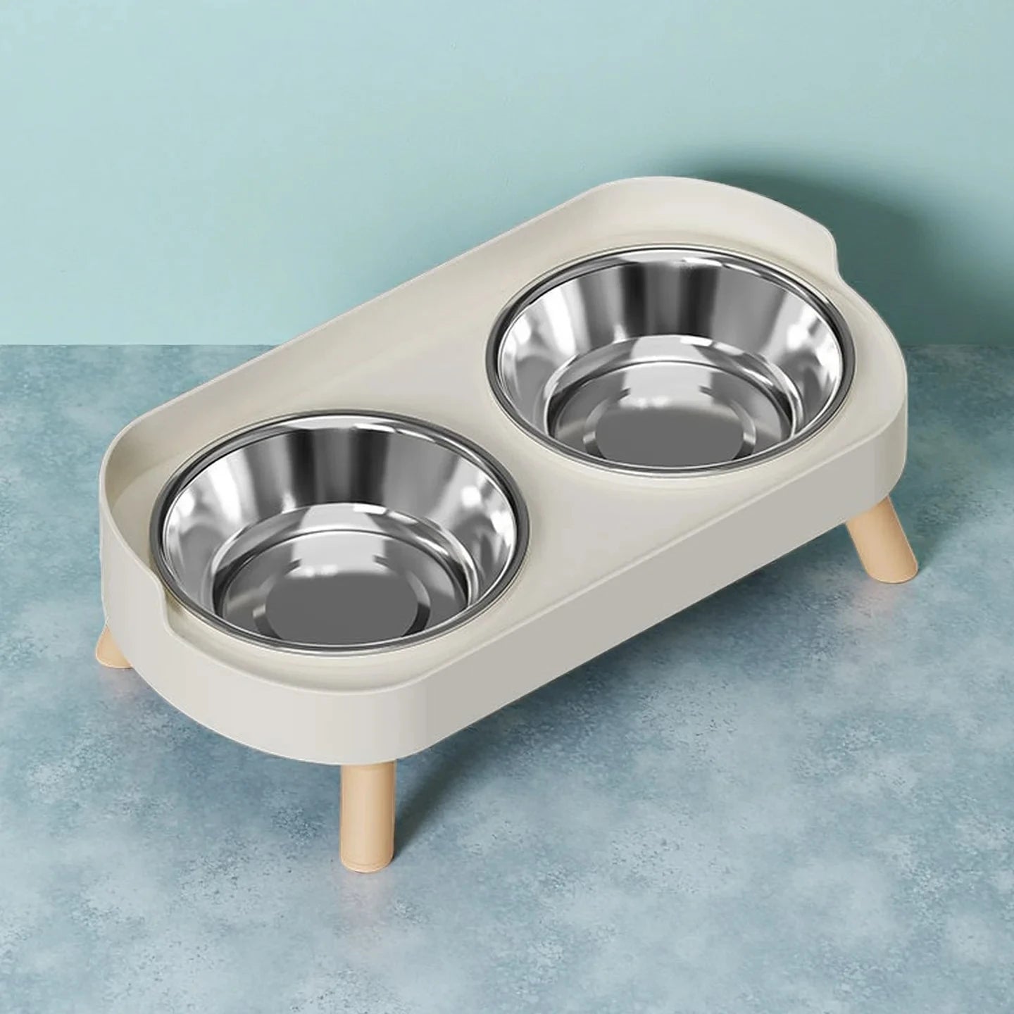 Elevated Dual Food & Water Pet Station