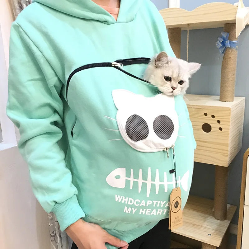 Oversized Warm Pet Pouch Hoodie