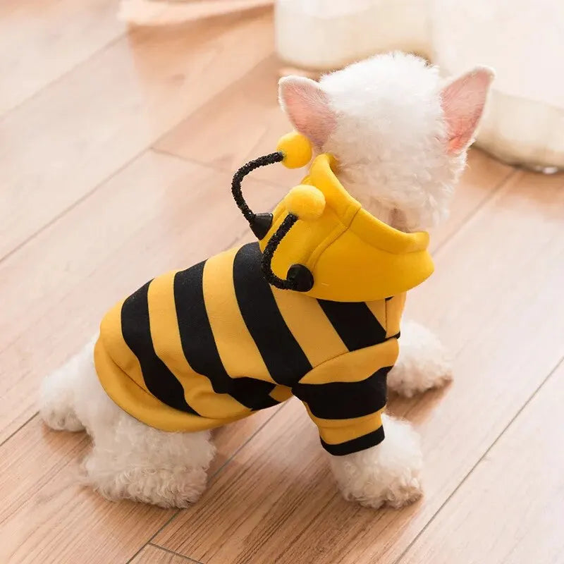 Cute Bee Hoodie Transformation Pet Suit