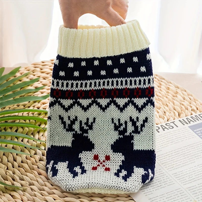 Knitted Christmas Wool Sweater for Pets