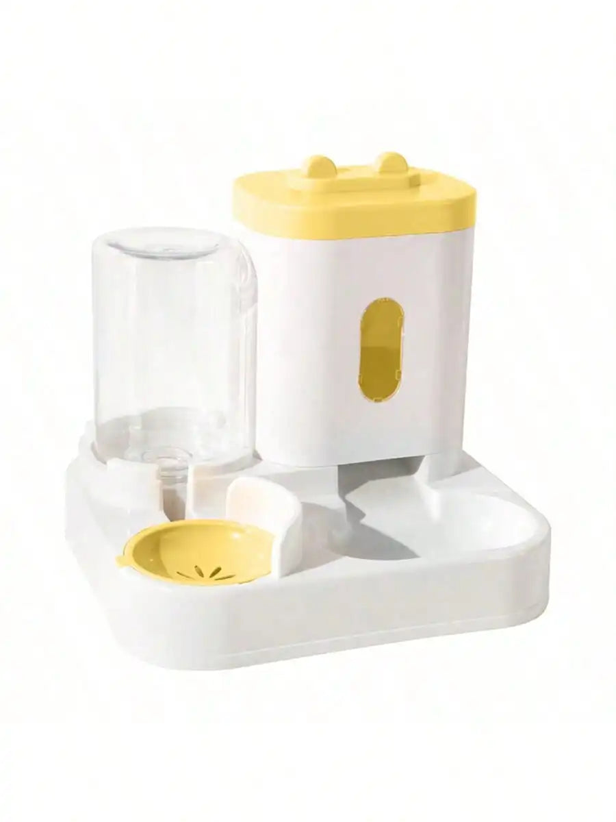 Gravity-Fed Cat Water & Food Dispenser