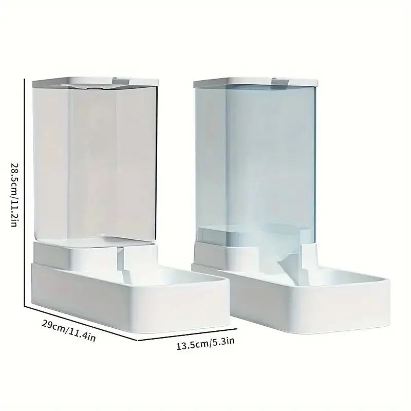 Gravity Plastic Dog Food & Water Dispenser