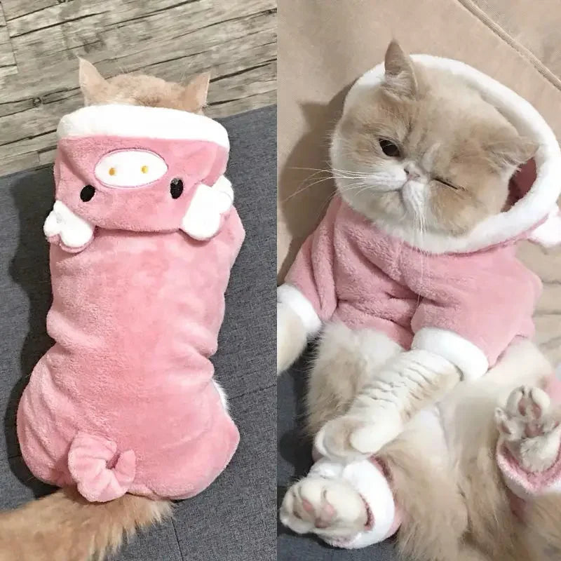 Soft Fleece Jumpsuit Hoodie for Dogs