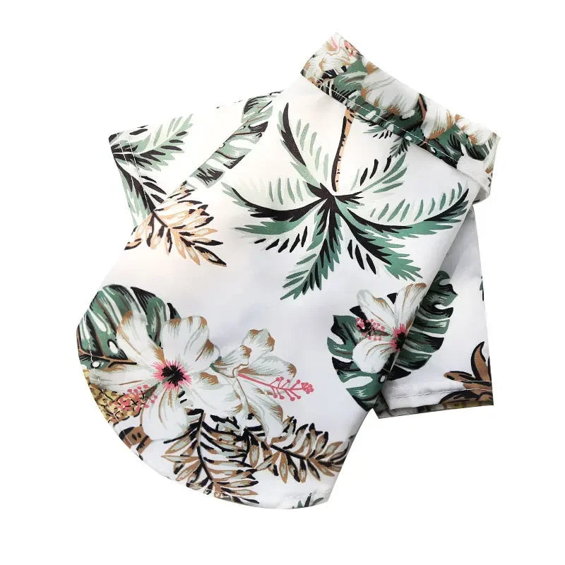 Breezy Hawaiian Print Shirt for Dogs