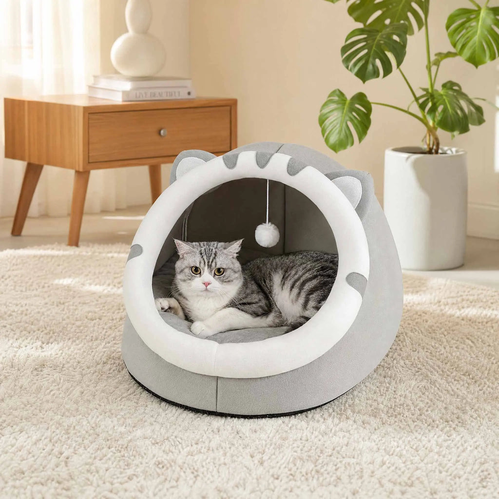 Warm Cave Cushion Cat Bed Pet House