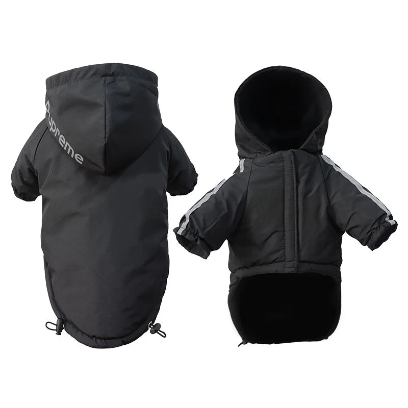Reflective Hooded Waterproof Winter Dog Coat