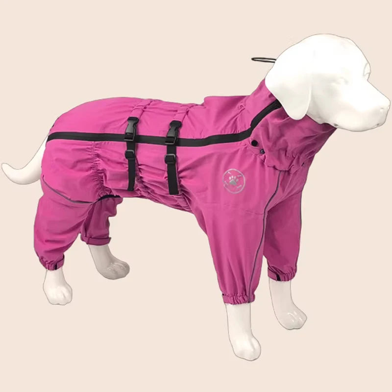 Reflective Waterproof Rain Jumpsuit for Dogs