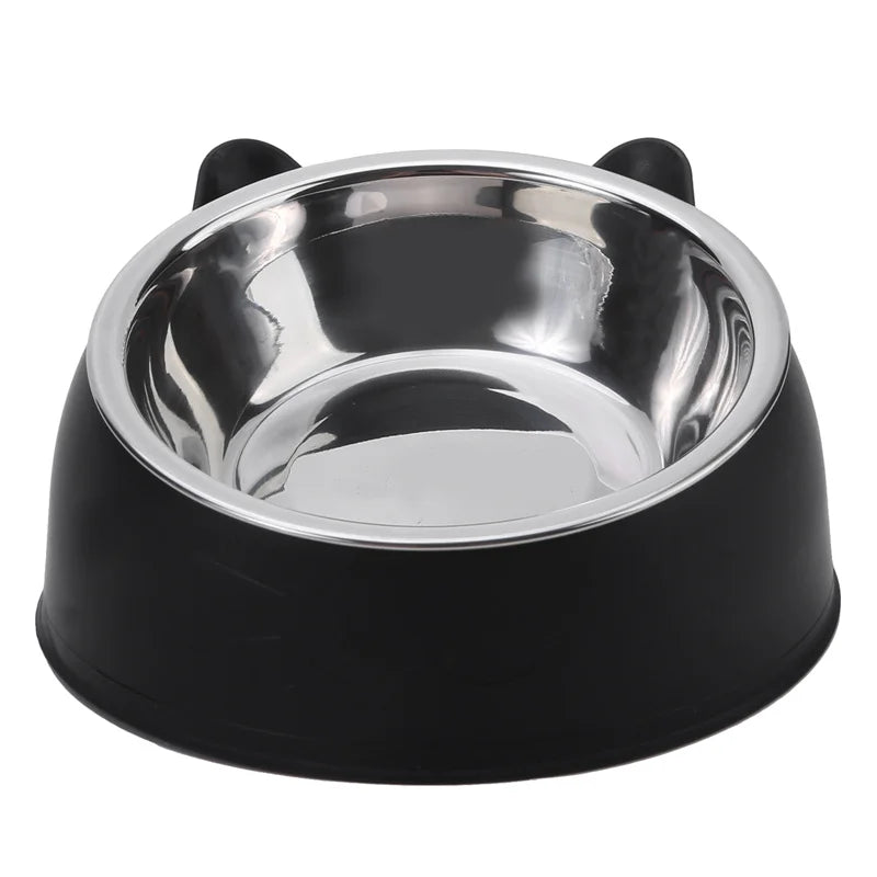 Tilted Stainless Steel Cat & Dog Bowls