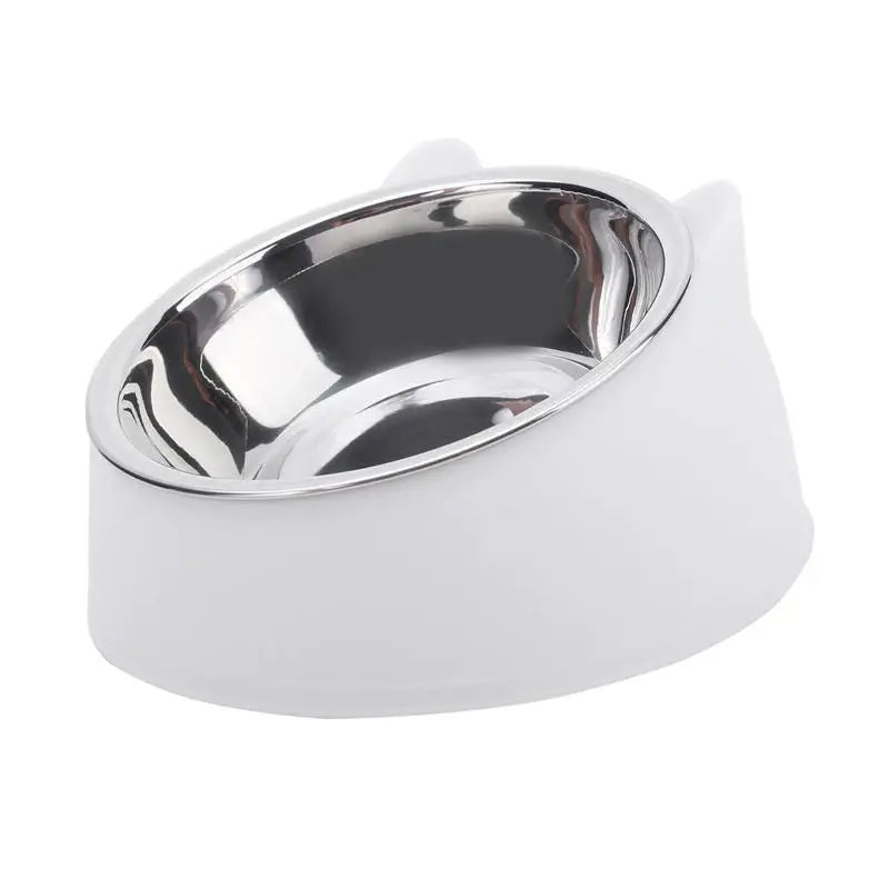 Tilted Stainless Steel Cat & Dog Bowls