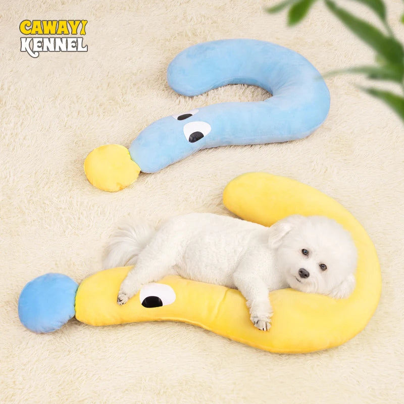 U-Shaped Winter Pillow Deep Sleep Pet Bed