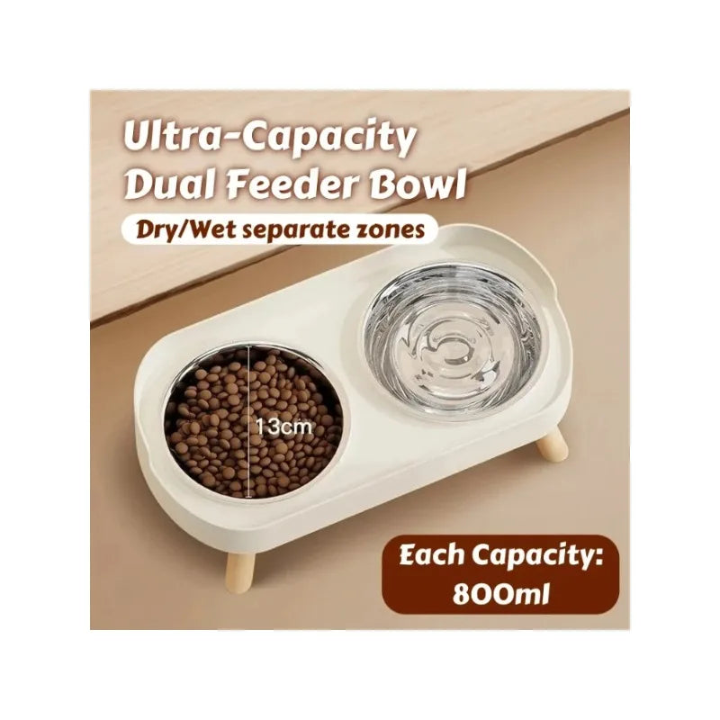 Elevated Dual Food & Water Pet Station