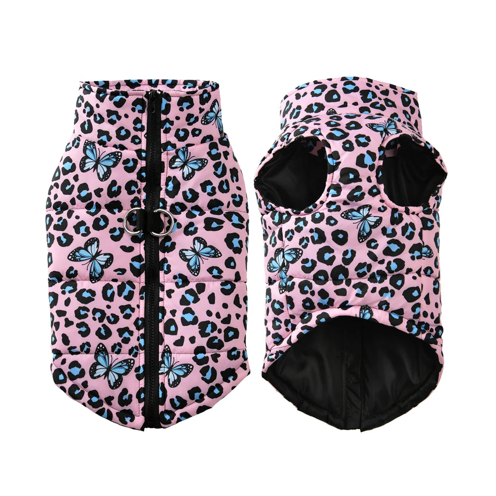 Leopard Print Warm Coat for Dogs
