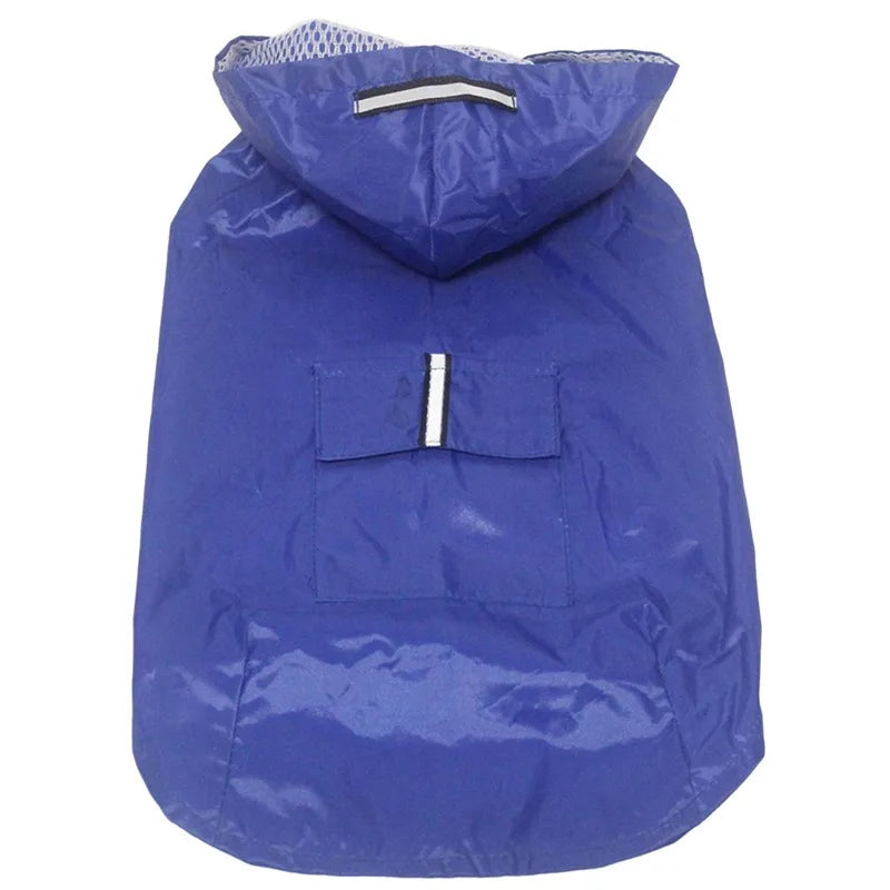 Waterproof Hooded Jacket with Reflective Stripe