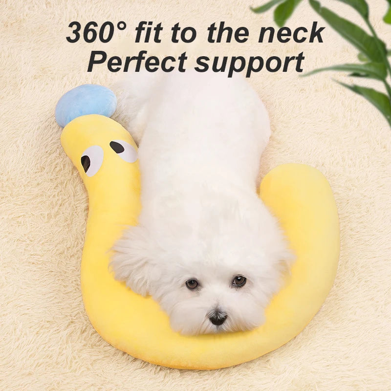 U-Shaped Winter Pillow Deep Sleep Pet Bed